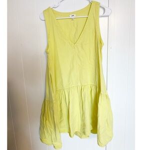 Aerie ruffle v-neck mini dress